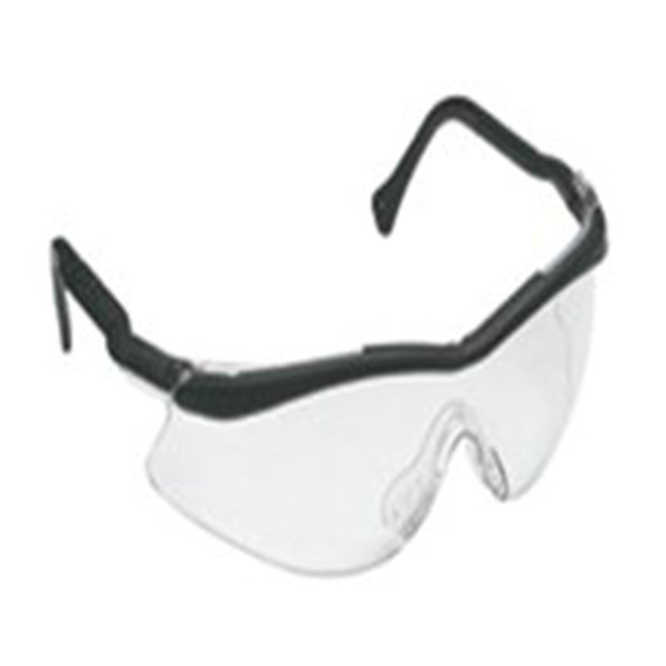 GLASSES,QX2000 BLACK SPAT FRAME CLEAR LENS - Clear Lens